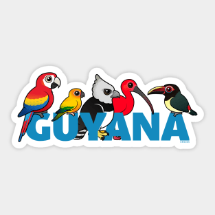 Birdorable Guyana Birds Sticker